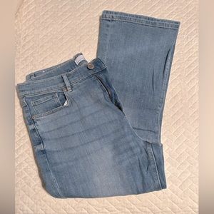Loft high waist kick crop jeans